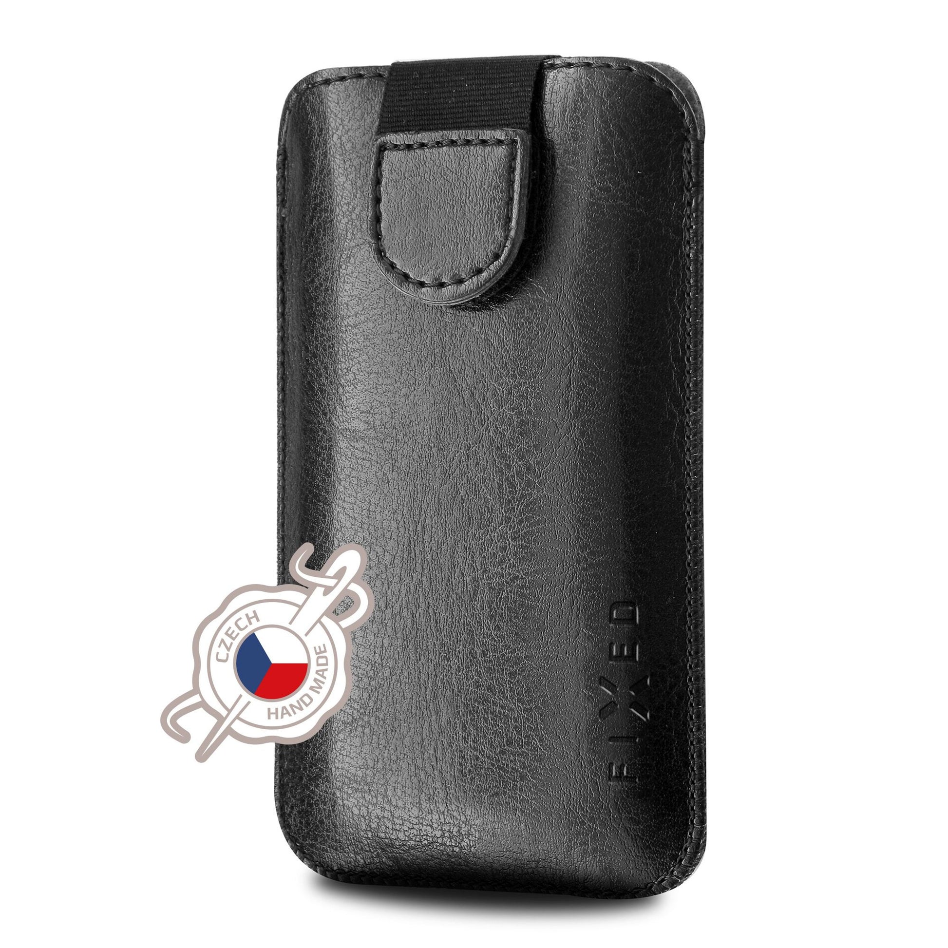 Pouzdro FIXED Soft Slim se zavíráním, PU kůže, černé - FIXED