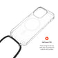FIXED MagPure Neck Case mit schwarzem Trageband für Apple iPhone 17e/16e
