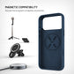 Zadní kryt FIXED MagFlow s podporou MagSafe pro Apple iPhone 16, modrý