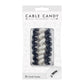 Organizer do kabli Cable Candy Small Snake, 3 szt., czarno-biały