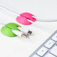 Organizer do kabli Cable Candy Mixed Beans, 6 szt., zielony i różowy