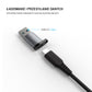 Aluminiowy reduktor FIXED Link USB-C na USB-A, szary