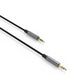 Audiokabel FIXED Link 3,5-mm-Klinkenstecker auf 3,5-mm-Klinkenstecker, 1,5 m, Space Grau