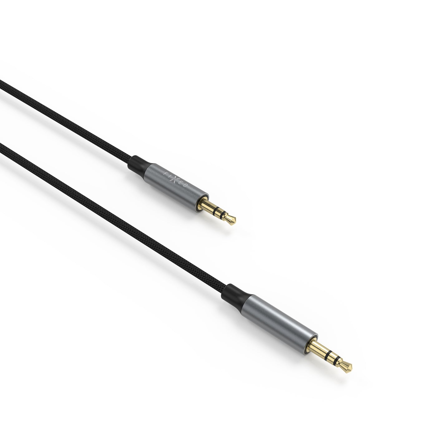 Audio kabel FIXED Link 3,5mm jack na 3,5mm jack, 1.5m, space gray