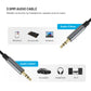 Audiokabel FIXED Link 3,5-mm-Klinkenstecker auf 3,5-mm-Klinkenstecker, 1,5 m, Space Grau
