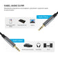 Kabel audio FIXED Link, wtyk 3,5 mm – wtyk 3,5 mm, 1,5 m, space gray