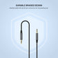 Audiokabel FIXED Link 3,5-mm-Klinkenstecker auf 3,5-mm-Klinkenstecker, 1,5 m, Space Grau