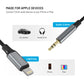 FIXED Link Lightning-auf-3,5-mm-Klinkenstecker-Audiokabel, 1,5 m, Space Grau