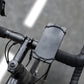 Silikonový držák mobilního telefonu na kolo FIXED Bikee, černý