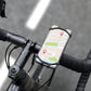 Silikonový držák mobilního telefonu na kolo FIXED Bikee, černý