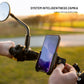 Uniwersalny uchwyt na telefon komórkowy do motocykla i roweru FIXED Bikee Anti-Shock z modułem antywibracyjnym, czarny