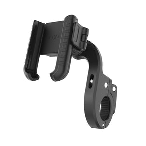 Uniwersalny uchwyt na telefon do roweru FIXED Bikee Plus Vista z mocowaniem na środku kierownicy, czarny
