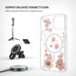 Tylne etui FIXED MagBloom z obsługą MagSafe do Apple iPhone 15, Pink Blossom