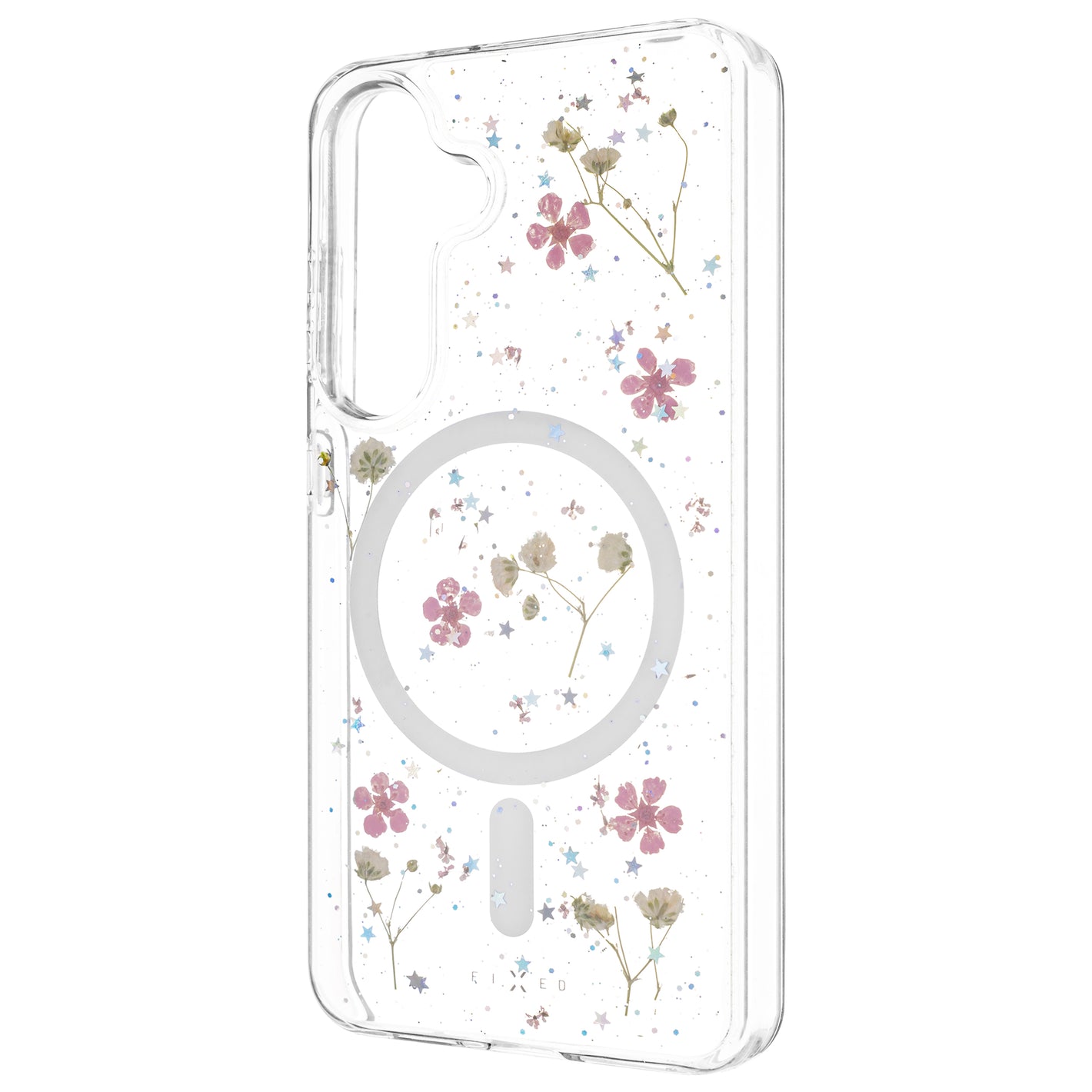 Feste MagBloom-Rückseite mit MagSafe-Halterung für Samsung Galaxy S25, Farbe: Blush Plum