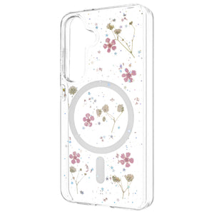 Zadní kryt FIXED MagBloom s podporou MagSafe pro Samsung Galaxy S25, Blush Plum