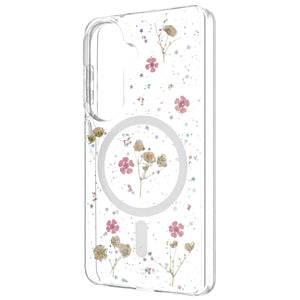 FIXED MagBloom Back Cover with MagSafe Support for Samsung Galaxy S26, Blush Plum