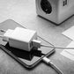 FIXED Dual USB Travel Charger 17W + USB/Lightning Cable, white