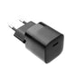 FIXED Mini USB-C Travel Charger 20W + USB-C/USB-C Cable, schwarz