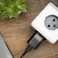 FIXED Mini USB-C Travel Charger 20W + USB-C/USB-C Cable, schwarz