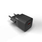 FIXED Mini USB-C/USB Travel Charger 20W, black