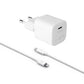 FIXED Mini Ladegerät 30W + USB-C/Lightning Kabel, schwarz