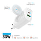 FIXED Power Socket Travel Charger, 33W, white