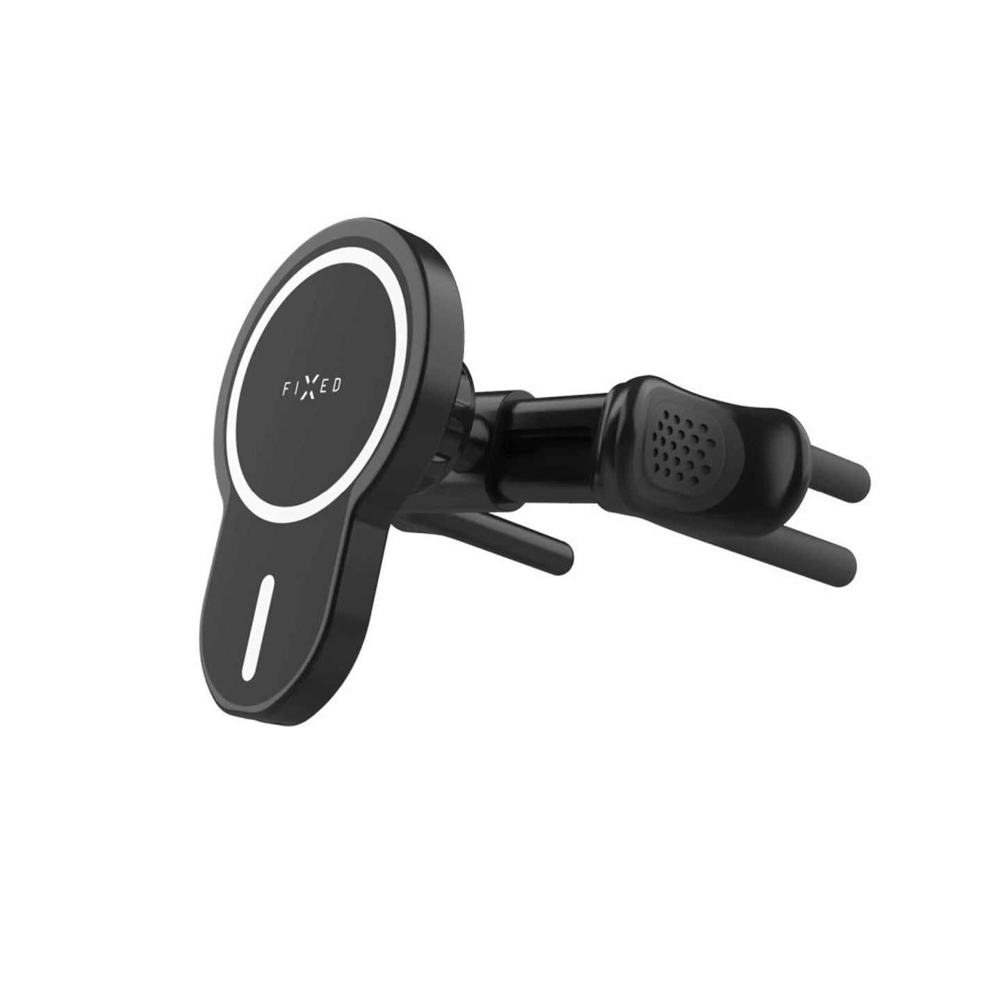 FIXED držák MagClick s bezdrátovým nabíjením a úchytem do kulaté ventilace - FIXED