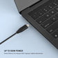 Fester GaN-Ladeadapter für Laptops mit USB-C, PD 3.0-Unterstützung, 100 W, schwarz