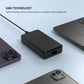 Fester GaN-Ladeadapter für Laptops mit USB-C, PD 3.0-Unterstützung, 100 W, schwarz