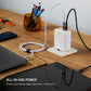 FIXED GaN 3xUSB-C/USB Reiseladegerät 120W, weiß