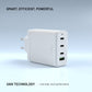 FIXED GaN 3xUSB-C/USB Reiseladegerät 120W, weiß