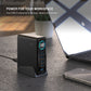 GaN-Dockingstation mit festem Display, 4x USB-C und USB, PD 3.2, 140 W, schwarz
