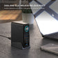Stacja dokująca GaN FIXED z wyświetlaczem, 4x USB-C i USB, PD 3.2, 140W, czarna