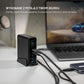 Stacja dokująca GaN FIXED z wyświetlaczem, 4x USB-C i USB, PD 3.2, 140W, czarna