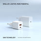 Síťová GaN nabíječka FIXED Mini s USB-C a USB výstupem a podporou PD, 30W, bílá