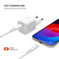 FIXED Mini GaN Charger 30W + USB-C/USB-C Cable, white