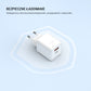 Ładowarka sieciowa FIXED Mini GaN z wyjściem USB-C i USB oraz obsługą PD, 45W, biała
