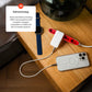 FIXED Slim 2xUSB-C Travel Charger, GaN, PD support, 45W, white
