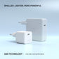 Set síťové GaN nabíječky FIXED Mini s USB-C výstupem a USB-C/USB-C kabelu, podpora PD, 2 metry, 65W, bílý