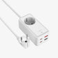 FIXED Charging Strip 2xUSB-C/2xUSB, GaN III, 3m, PD 65W, weiß