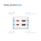 FIXED Charging Strip 2xUSB-C/2xUSB, GaN III, 3m, PD 65W, weiß