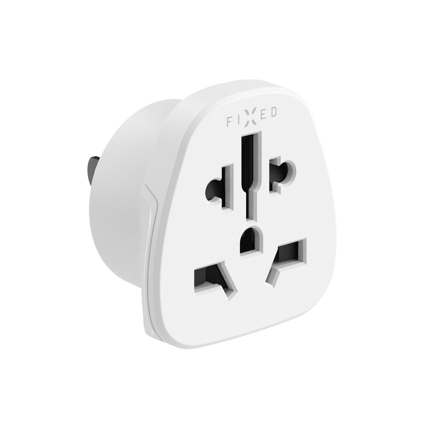Adaptér FIXED USA Adapter pro zapojení EU, UK, AUS zařízení do USA zásuvek, bílý