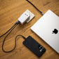 FIXED Voyager Slim 45W travel adapter for EU, UK and USA/AUS, with 3xUSB-C and USB output, GaN, PD 45W, white