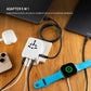 Adapter podróżny FIXED Voyager 70W do UE, UK i USA/AUS, z wyjściem 3xUSB-C i 2xUSB, GaN, PD 70W, biały