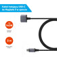 Kabel ładujący w oplocie FIXED s Złącza USB-C/MagSafe 3, 2 m, 140 W, szary