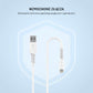 Kabel danych i ładowaniaFIXEDs, złącza USB/Lightning, 1,2 m, USB 2.0, biały