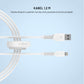 Kabel danych i ładowaniaFIXEDs, złącza USB/Lightning, 1,2 m, USB 2.0, biały
