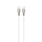 FIXED Geflochtenes Kabel USB-C/USB-C, 2m, 100W, weiß