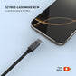 Pleciony kabel FIXED Power Watch Cable z wtykami USB-C/USB-C oraz ładowarką do zegarków Apple/Samsung Watch, 1,5 m, PD 60 W, szary
