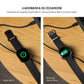 Pleciony kabel FIXED Power Watch Cable z wtykami USB-C/USB-C oraz ładowarką do zegarków Apple/Samsung Watch, 1,5 m, PD 60 W, szary